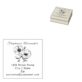 手エレガント引きポピーカスタムズのゴム印 ラバースタンプ (押印)