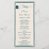 手エレガント引きレトログ結婚リーン メニュー (正面)