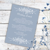 手エレガント引き埃の多い青結婚の詳細 エンクロージャーカード