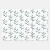 手エレガント引き枝クリスマス ラッピングペーパーシート (正面2)