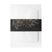 手エレガント引き植物学結婚院 招待状ベリーバンド (正面例)