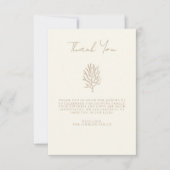 手エレガント打ちシンプル写真赤ちゃんシャワー サンキューカード (正面)