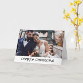 手エレガント描きクラシッククリスマス カード (黄色い花)