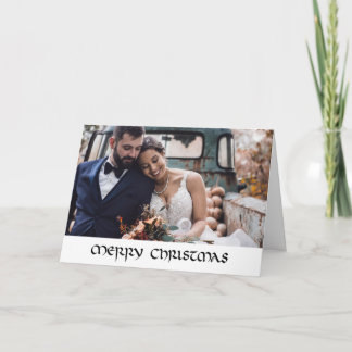 手エレガント描きクラシッククリスマス カード