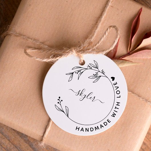 手エレガント描き手作りラヴ名前をカスタムする ラバースタンプ