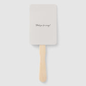 手エレガント描き葉のニュートラ結婚ル ハンドファン (裏面)