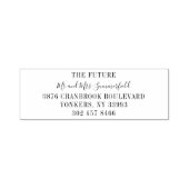 手エレガント文字の名結婚前差出人住所 セルフインキングスタンプ (デザイン)