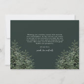 手エレガント松絵を描木写真クリスマス シーズンカード (裏面)