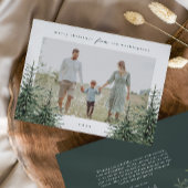 手エレガント松絵を描木写真クリスマス シーズンカード