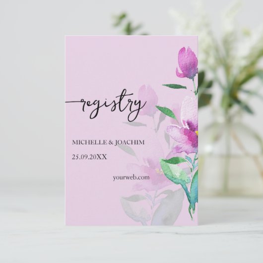 手エレガント絵を描フローラ格納装置カード エンクロージャーカード (スタンド正面)