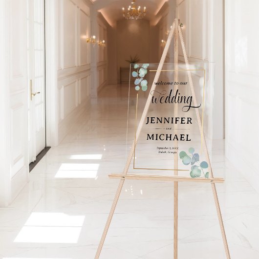 手エレガント絵を描ユカリ結婚歓迎 アクリルサイン