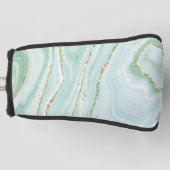 手エレガント絵を描液体の大理石デザイン ゴルフヘッドカバー (正面)