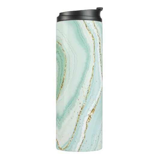 手エレガント絵を描液体の大理石デザイン タンブラー (回転左)