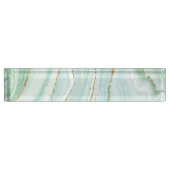 手エレガント絵を描液体の大理石デザイン デスクネームプレート (正面)