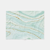 手エレガント絵を描液体の大理石デザイン フリースブランケット (正面(横))