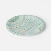 手エレガント絵を描液体の大理石デザイン ペーパープレート (アングル)