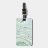 手エレガント絵を描液体の大理石デザイン ラゲッジタグ (正面縦)