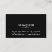 手エレガント色彩の鮮やか金ゴールド水玉模様 名刺 (裏面)