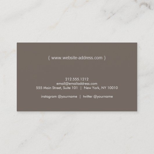 手オーガニックで書するブロガーの名刺 名刺 (裏面)