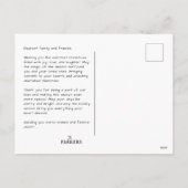 手カジュアル手紙メリークリスマス葉書 シーズンポストカード (裏面)