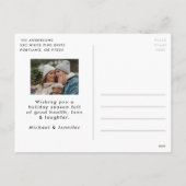 手カジュアル書き台本メリークリスマス写真 シーズンポストカード (裏面)