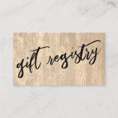 手カジュアル跡素朴木製ギフト簿 エンクロージャーカード (正面)