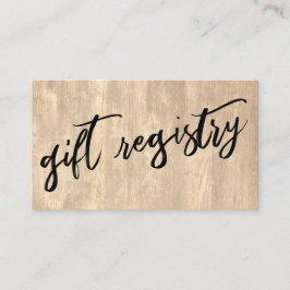 手カジュアル跡素朴木製ギフト簿 エンクロージャーカード