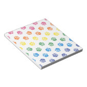 手カラフルで印刷 ノートパッド (アングル)