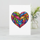 手カラフルのUnityハートの包含性と統合 シーズンカード (スタンド正面)
