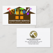 手カラフル利具家リフォーム 名刺 (正面/裏面)