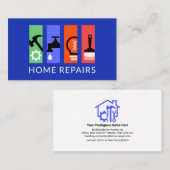 手カラフル利具層 名刺 (正面/裏面)