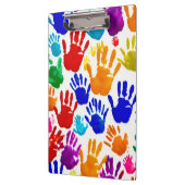 手カラフル印刷 クリップボード (左)