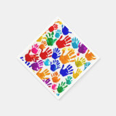手カラフル印刷 スタンダードカクテルナプキン (角)