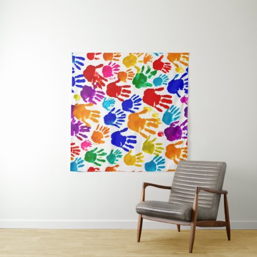 手カラフル印刷 タペストリー (インサイチュ(横))