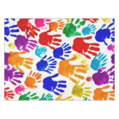 手カラフル印刷 テーブルクロス (正面(横))