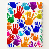 手カラフル印刷 ノートブック (裏面)