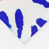 手カラフル印刷 フリースブランケット (角)