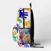手カラフル印刷 プリントバックパック (右)