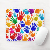 手カラフル印刷 マウスパッド (マウス)