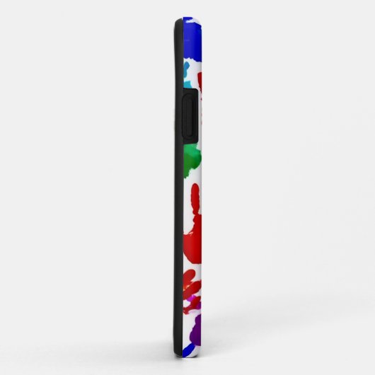 手カラフル印刷 Case-Mate iPhoneケース (裏面/右)