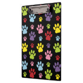 手カラフル型、前柄、前版画、犬の前足 クリップボード (左)