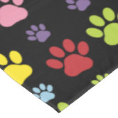 手カラフル型、前柄、前版画、犬の前足 テーブルクロス (アングル)