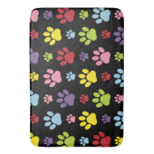 手カラフル型、前柄、前版画、犬の前足 バスマット (正面縦)