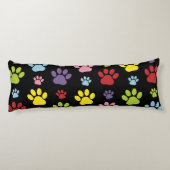 手カラフル型、前柄、前版画、犬の前足 ボディピロー (裏面)