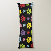 手カラフル型、前柄、前版画、犬の前足 ボディピロー (裏面 (縦))