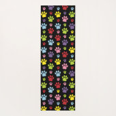 手カラフル型、前柄、前版画、犬の前足 ヨガマット (裏面)