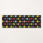 手カラフル型、前柄、前版画、犬の前足 ヨガマット (正面(横))