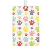 手カラフル型、前柄、犬の手、前跡 カーエアーフレッシュナー (裏面)