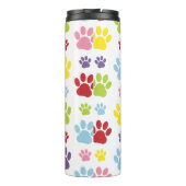 手カラフル型、前柄、犬の手、前跡 タンブラー (裏面)