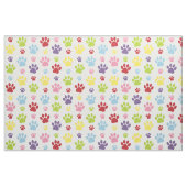 手カラフル型、前柄、犬の手、前跡 ファブリック (ファットクウォーター)